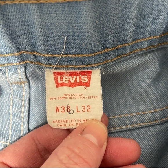 Levi's Vintage Orange Tab With A Skosh More Room Stretch Jean Size 35 X 32 - Picture 14 of 16